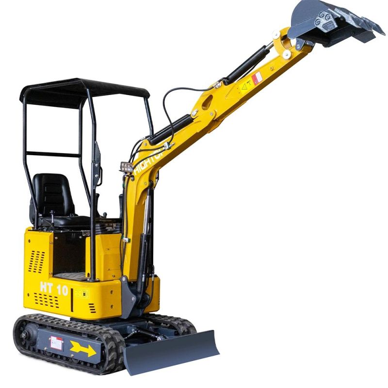 1 Ton Ht 10 Mini Towable Excavadora Backhoe Small Digger