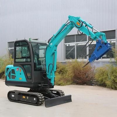 Small Excavators Fw25b CE with Breaking Hammer and Digger Small Crawler for Construction Work of 2.5t for Sale