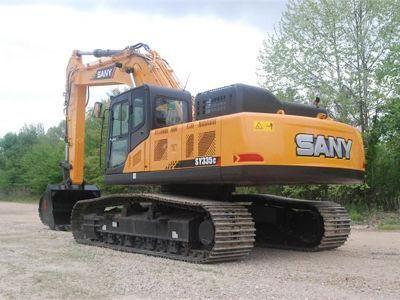 Sy335c Medium Excavator, Robust Machine for Medium-Sized Earth and Stone Work.