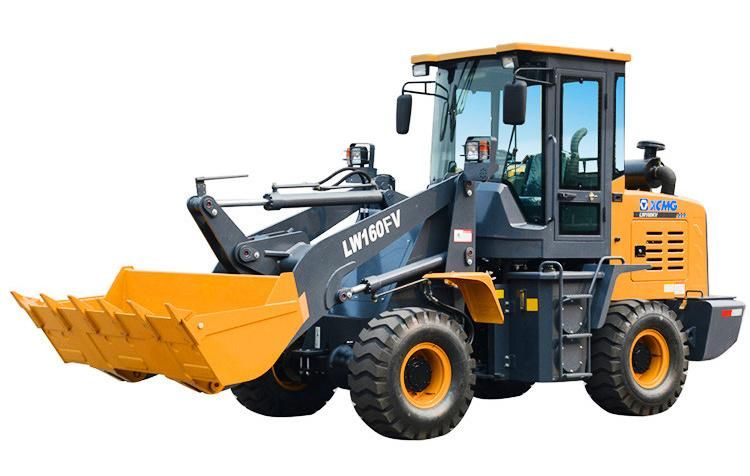 XCMG Official Agricultural Small Wheeled Loader with CE Lw160fv 1.6 Ton Compact Wheeled Loader for Sale