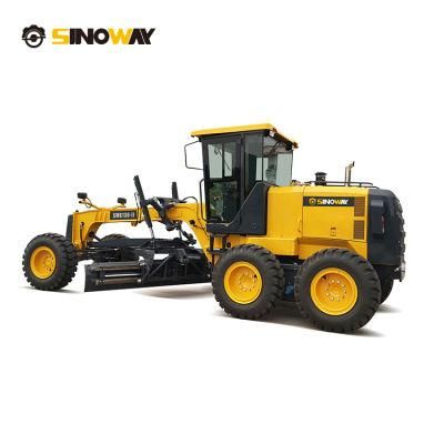 Heavy Equipment Motor Grader 12 Ton New Road Grader Leveling Gravel on Road Construction Site