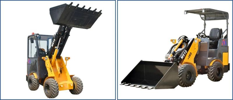 M910 Mini Farm Machinery 1ton Compact Front End Wheel Loader