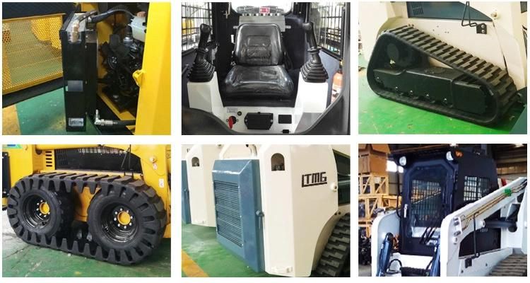 Ltmg Mini Loader 500kg-1500kg Best Skid Steer for Farm Use