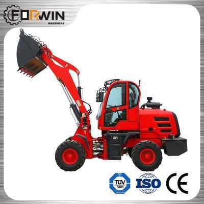 1.2tons/0.6m&sup3; Fw912c Front Loader Factory Outlet Small Wheel Loader Price with Snow Bucket/Digger