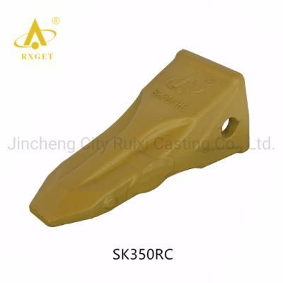 Sk350RC Kobelco Series Rock Chisel Bucket Tooth Point, Excavator and Loader Bucket Digging Tooth and Adapter, Construction Machine Spare Parts