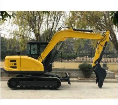 Hq80-9 (8t) Crawler Backhoe Excavator with Rubber Tracks