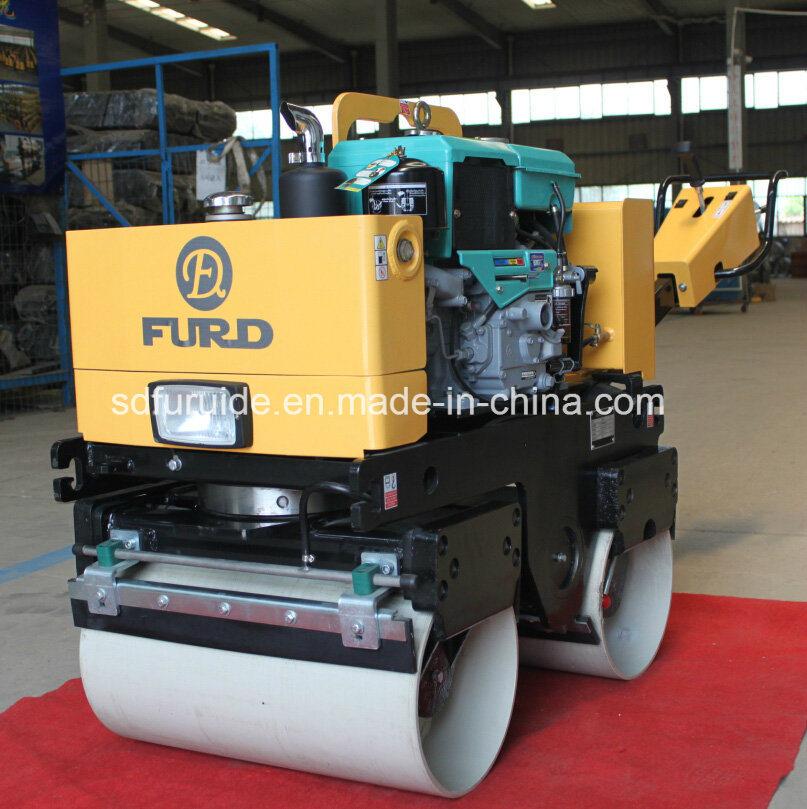 Compaction Equipment Walk Behind Double Drum Vibrating Pedestrian Roller