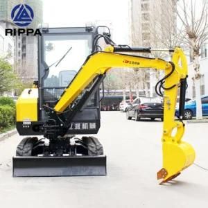 Rippa Cheap R340 2.5 Ton Mini Bagger Mini Hydraulic Crawler Excavator