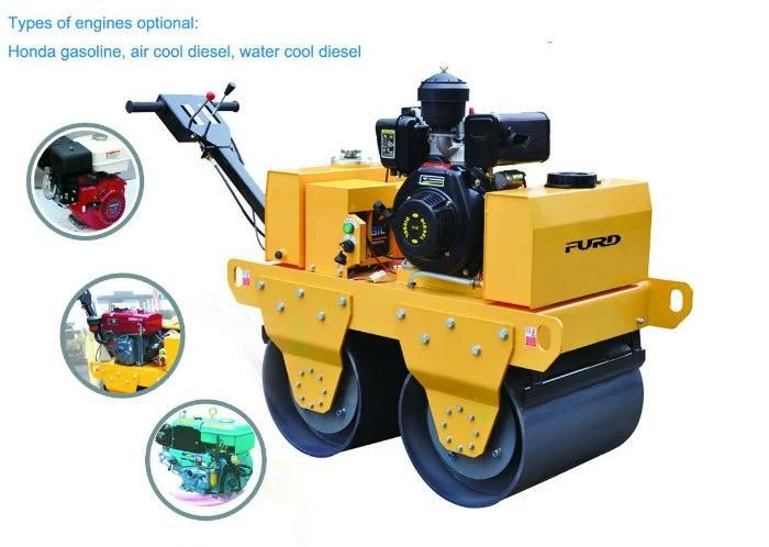 550kg Double Drum Walk Behind Vibratory Roller Compactor