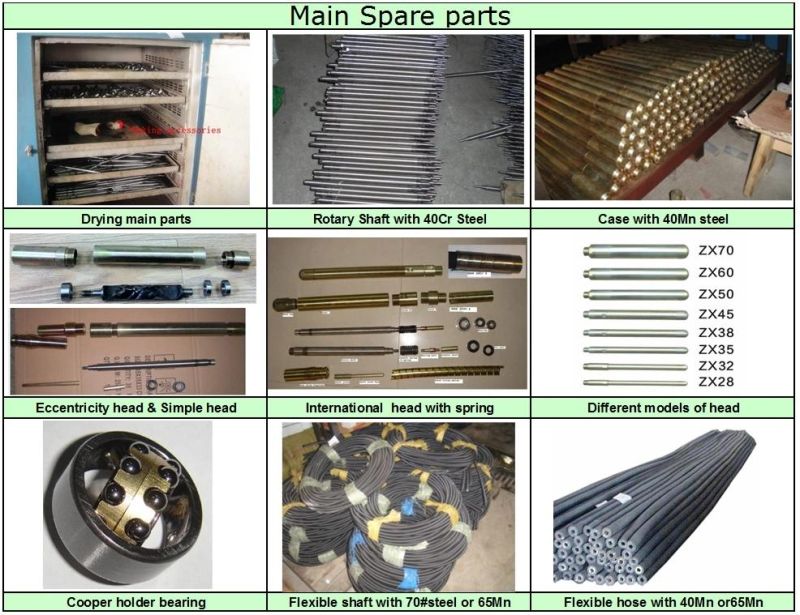 High Quality Flexible Turkey Type Concrete Vibrating Shaft Zx45