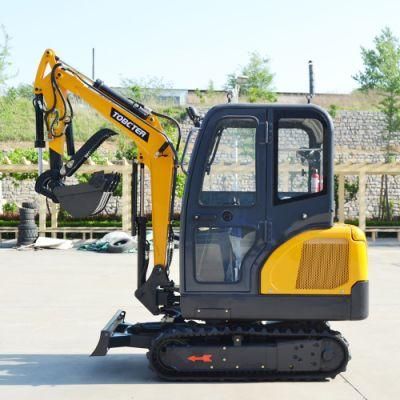 Factory Price Mini Excavator 2t with Post Driver