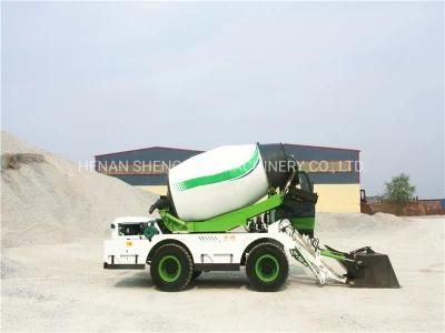 Auto Feeding Small 3 Cubic Meters Self Loading Mobile Concrete Cement Mixer Truck for Villa and Road in Philippines Russia