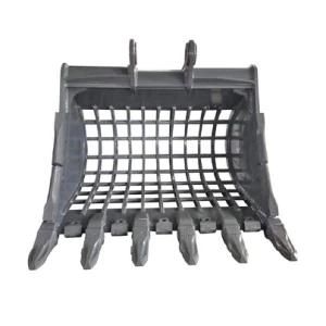 Factory Wholesale Construction Equipment Excavators Bucket Spare Parts Stone Concrete Screen Sieve Excavator Skeleton Bucket