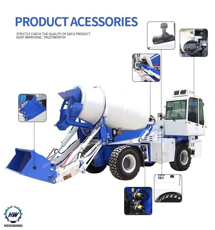 Small Truck Rotary Chassis Concrete Mixer