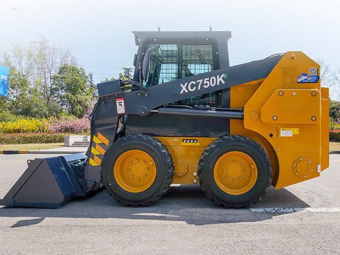 1 Ton Skid Steer Loader Xc760K Chinese New Mini Skidsteer Loader