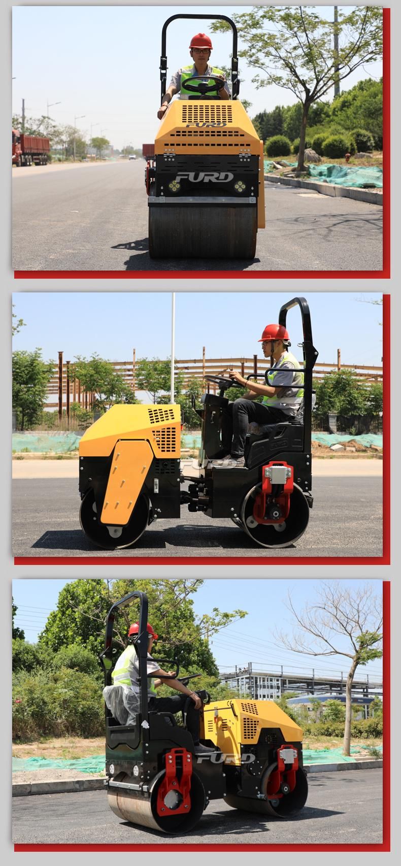 1 Ton Ride on Road Roller for Asphalt Roads with CE SGS