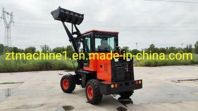 Mini China Agricultural Front Wheel Loader 1 Ton Low Fuel Consumption Mini Loader