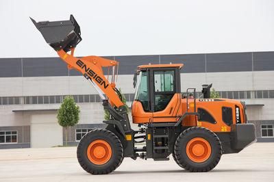 Ensign 3 Ton 1.8m3 Wheel Loader Yx638 with Cummins Engine and Yd-13 Transmission