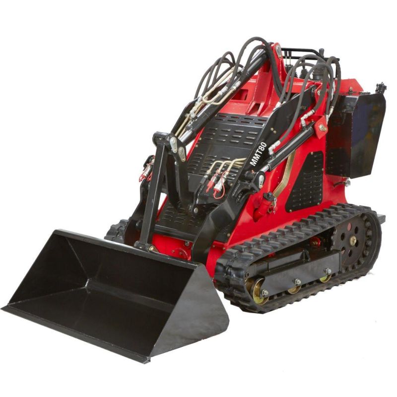 Small Mini Skid Steer Loader with Bucket Four-in-One Bucket Is on Sale