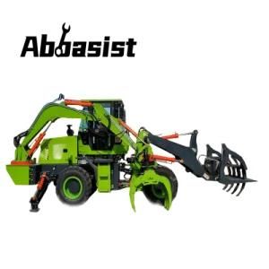 OEM CE ISOAL25-65 High Quality Cheapest Front Articulated Retroescabadora Backhoe Loader