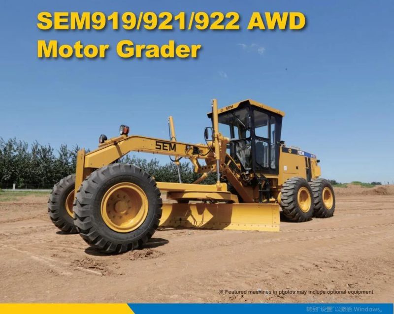 Hight Quality 190HP Motor Grader Sem919 Grader for Sale