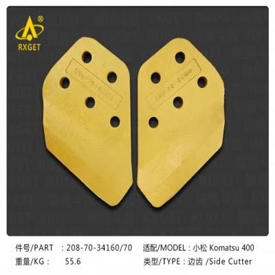 208-70-34160/208-70-34170 Side Cutter for Komatsu PC400 Series Bucket, Construction Machine Spare Parts, Excavator Bucket Teeth