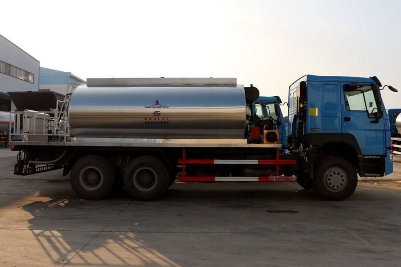 HOWO 16ton Bitumen Asphalt Distribution Tank Truck Road Construction Vehicle Asphalt Spraying Truck