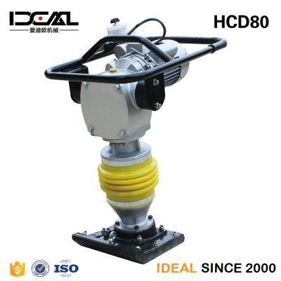 Hcd80 Electric Type Vibration Rammer 3kw Motor Tamping Rammer for Sale
