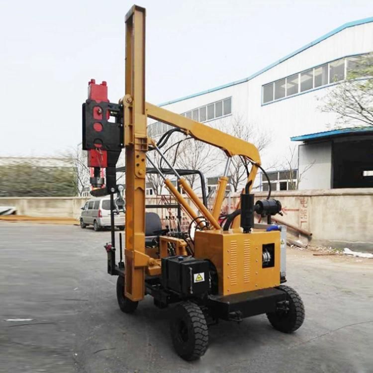 High Quality Ground Screw Hydraulic Press Pile Driver Machine for Sale