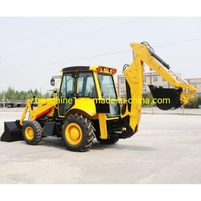 CE Certificated Tractor with Front End Loader and Backhoe for Agriculture Usage