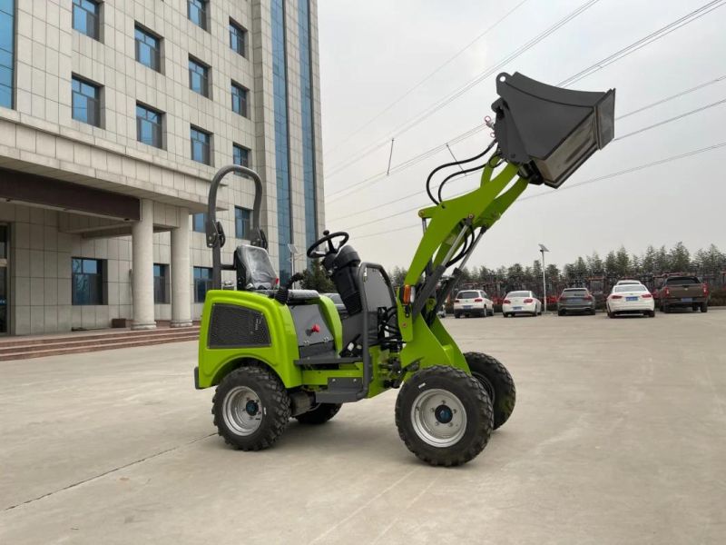 CE Approved 0.5ton Mini Electric Wheel Loader Small Loader with Pallet Forks