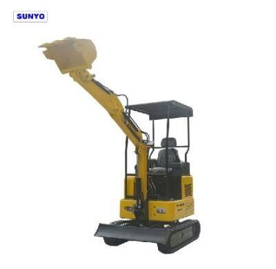 Sunyo Sy15 Mini Excavator Is Hydraulic Excavator, Similar as Mini Loaders, Crawler Excavators,