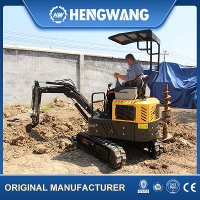 Hw-15 Engine Hydraulic Crawler Excavator for Earthwork Construction