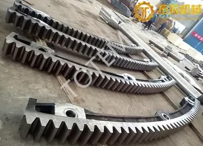 Totem Customized Big Alloy Gear Section, Casting Gear Segment, OEM Arc Tooth Ring for Ball Mill
