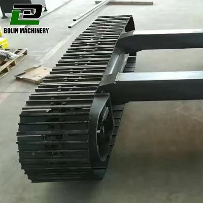 New Design Rubber Track Chassis 0.5 to 20 Ton Undercarriage System for Hydraulic Motor Crawler Drilling Rig Excavator Crane