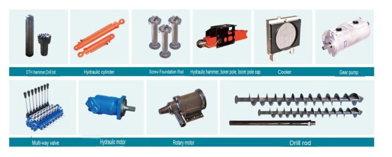 Hydraulic Hammer Pile Driver Screwing Screw Pile Machine Piling Equipment