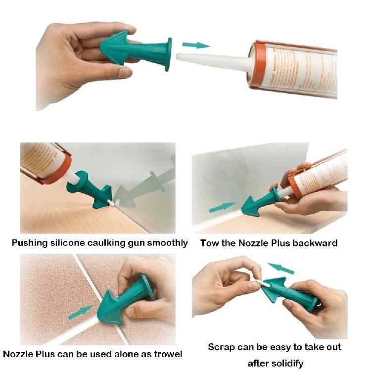 OEM Silicone Caulking Finisher Sealant Nozzle Spatula Filler Remover Seam Tool Scraper Tip Rubber Spatula Nozzle Applicator Finishing Tool Glue Shovel
