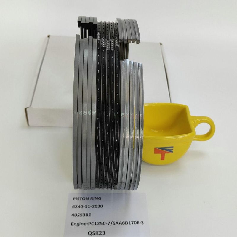High Quality Diesel Engine Mechanical Parts Piston Ring 6240-31-2030 for Excavator Parts PC1250-7 Rubbish Truck Parts HD465-7 Engine Parst SAA6d170e-3 Qak23