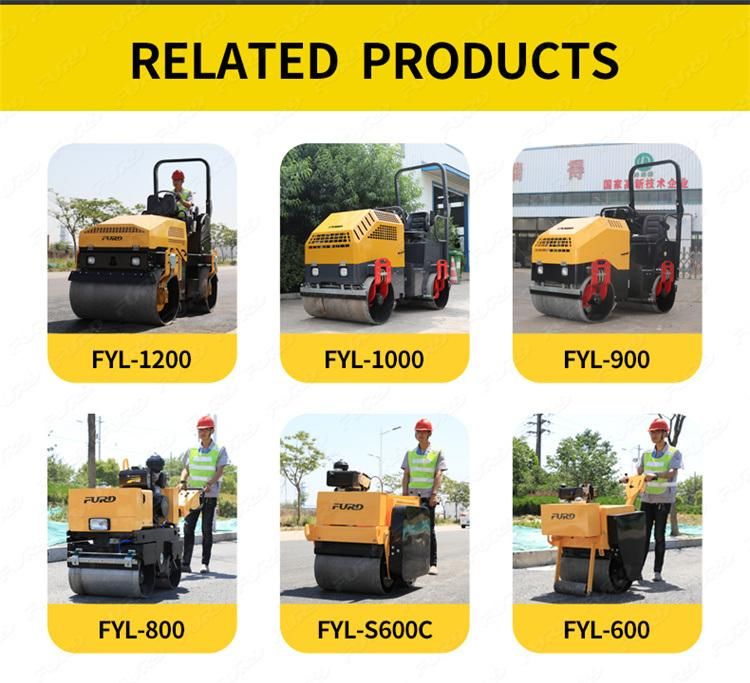 Road Construction Equipment 700 Kg Road Roller Compactor
