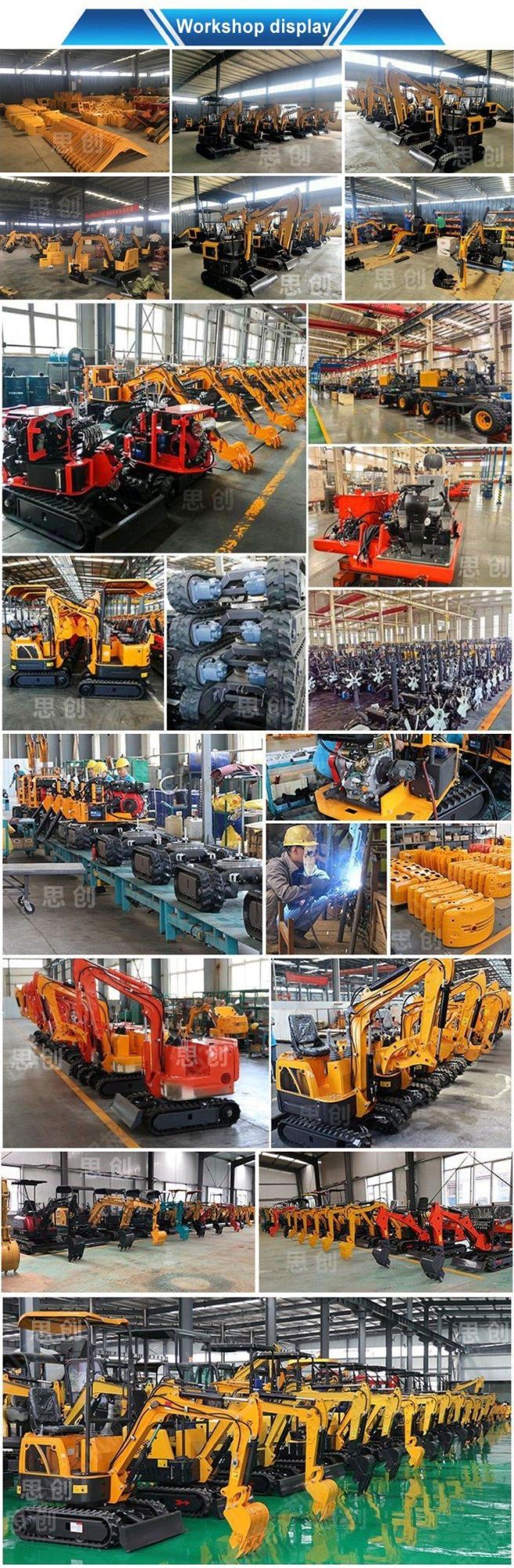 Mini Hydraulic Crawler Excavator Digging Machine for Garden or Farm