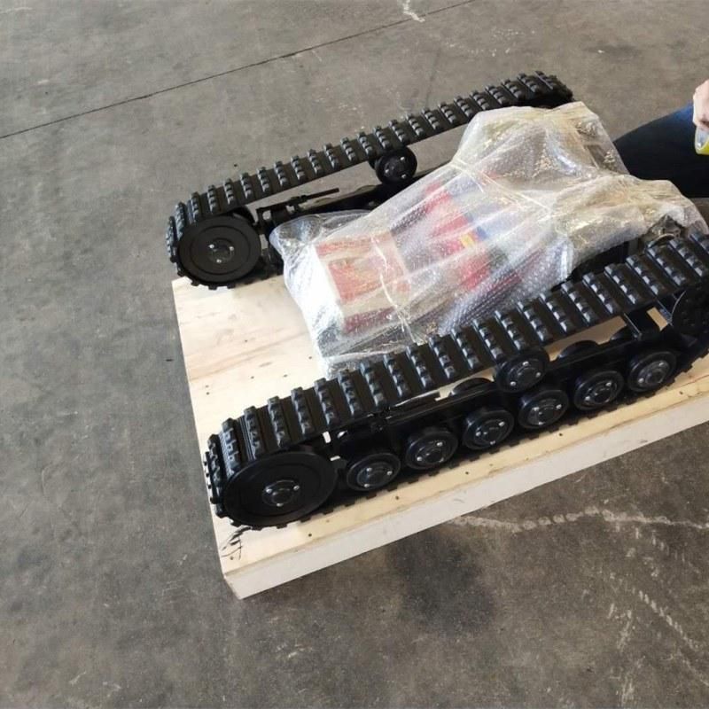 Small Chassis Rubber Track Undercarriage 600mm*600mm*257mm with 200kg Load