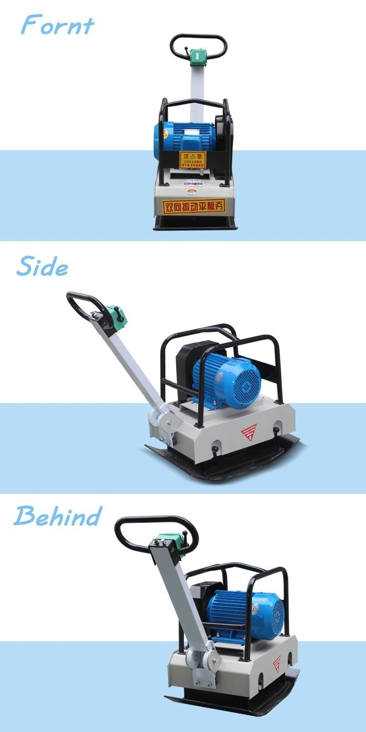 20kn 3kw Electric Compactor Price Construction Hot Sale Floor Compacting Machine Reversible Plate Compactor From China
