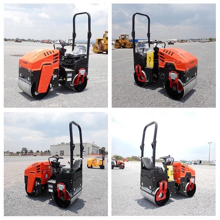Asphalt Double Drum Vibration Road Roller with 1000kg Weight