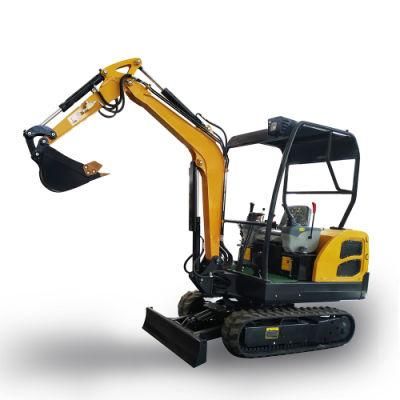 Good Price Performance 1.8ton Crawler Mini Excavator 1800kg Digging Machine with Accessories