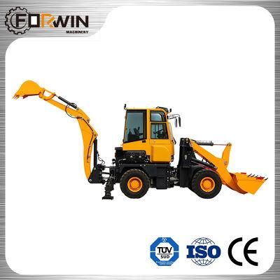 CE Four-Wheel- Driving 1.5 Ton Compact Wheel Loader Articulated Backhoe End Loader Backhoe Cheap