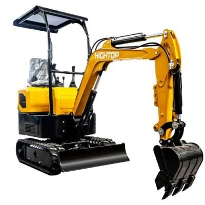 China Brand New Excavator Mini Hydraulic Excavator 1.2 Ton Excavator with Diesel Engine