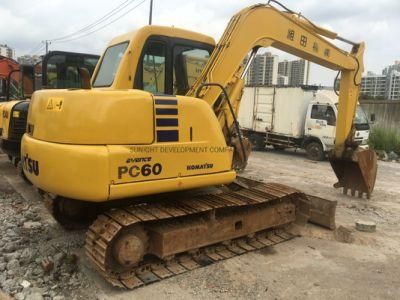 Nice Condition Slightly Used Komatsu PC60 PC60-7 6t Crawler Excavator