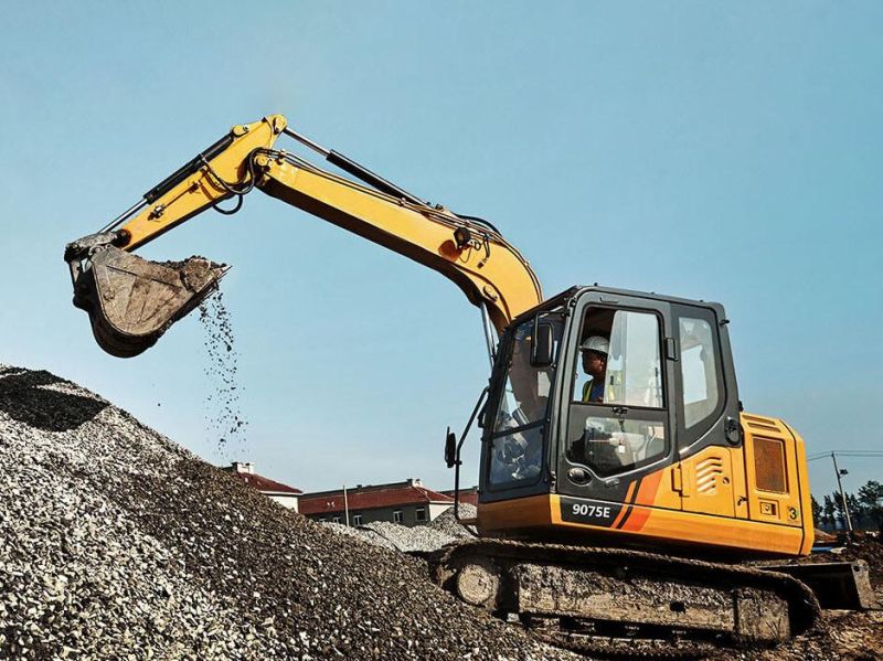 7.5t Crawler Excavator Clg9075e with 0.32cbm Bucket Capacity