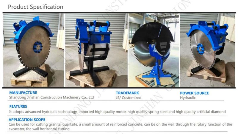 Quality Quarry Excavator Rock Cutting Blade Rock Saw for Sale