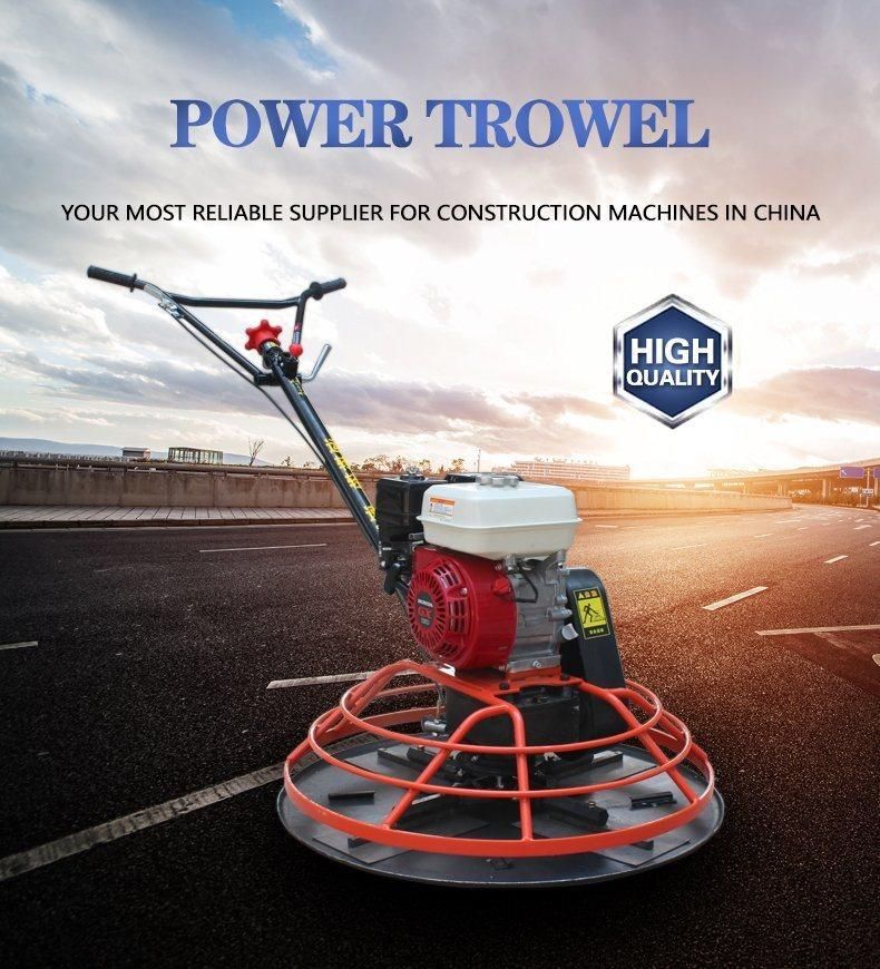 80 Type New Gasoline Petrol Trowel Polisher Electric Cement Road Concrete Ground Walk Behind Power Trowel